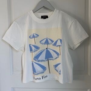 NWOT - Wildfox White Porto Fino Graphic T-Shirt - Size XS
